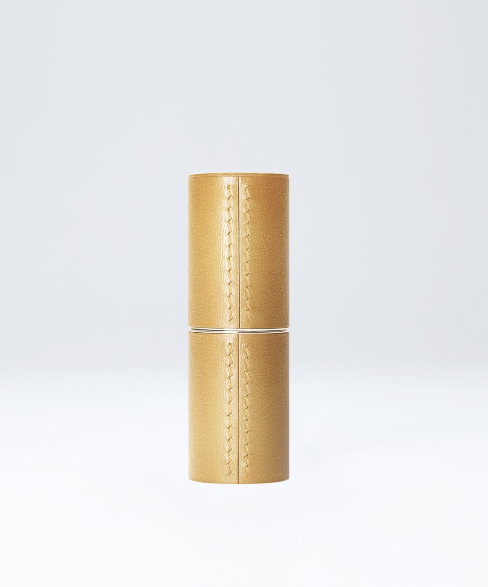 L'écrin en cuir rechargeable pour rouge à lèvres - Or Antique