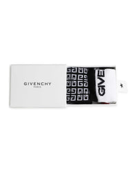 Lot de 2 paires de chaussettes en coton - Noir Blanc