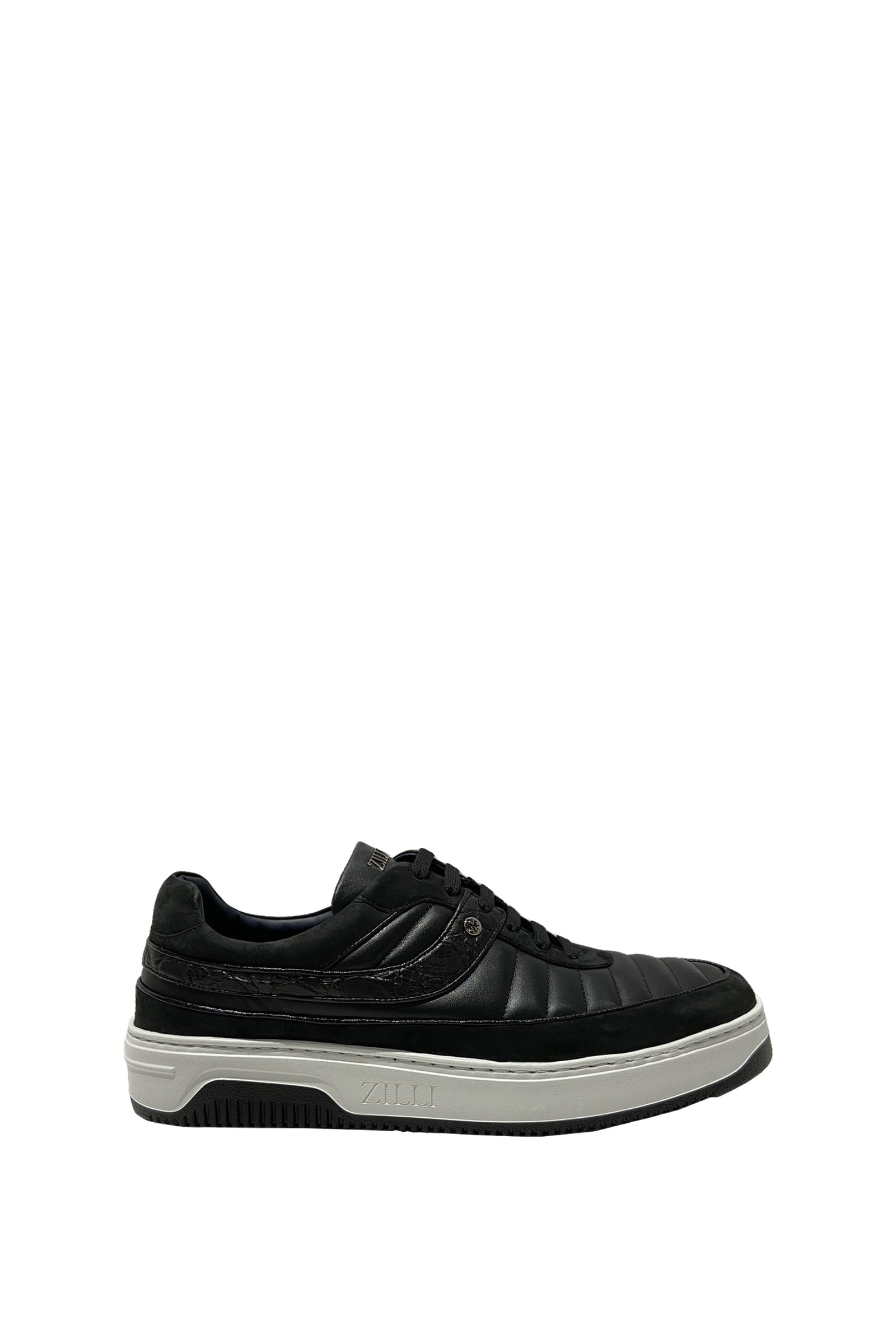 Baskets basses en cachemire - Noir & Gris