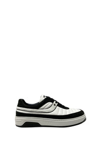 Baskets basses en cachemire - Noir & Blanc