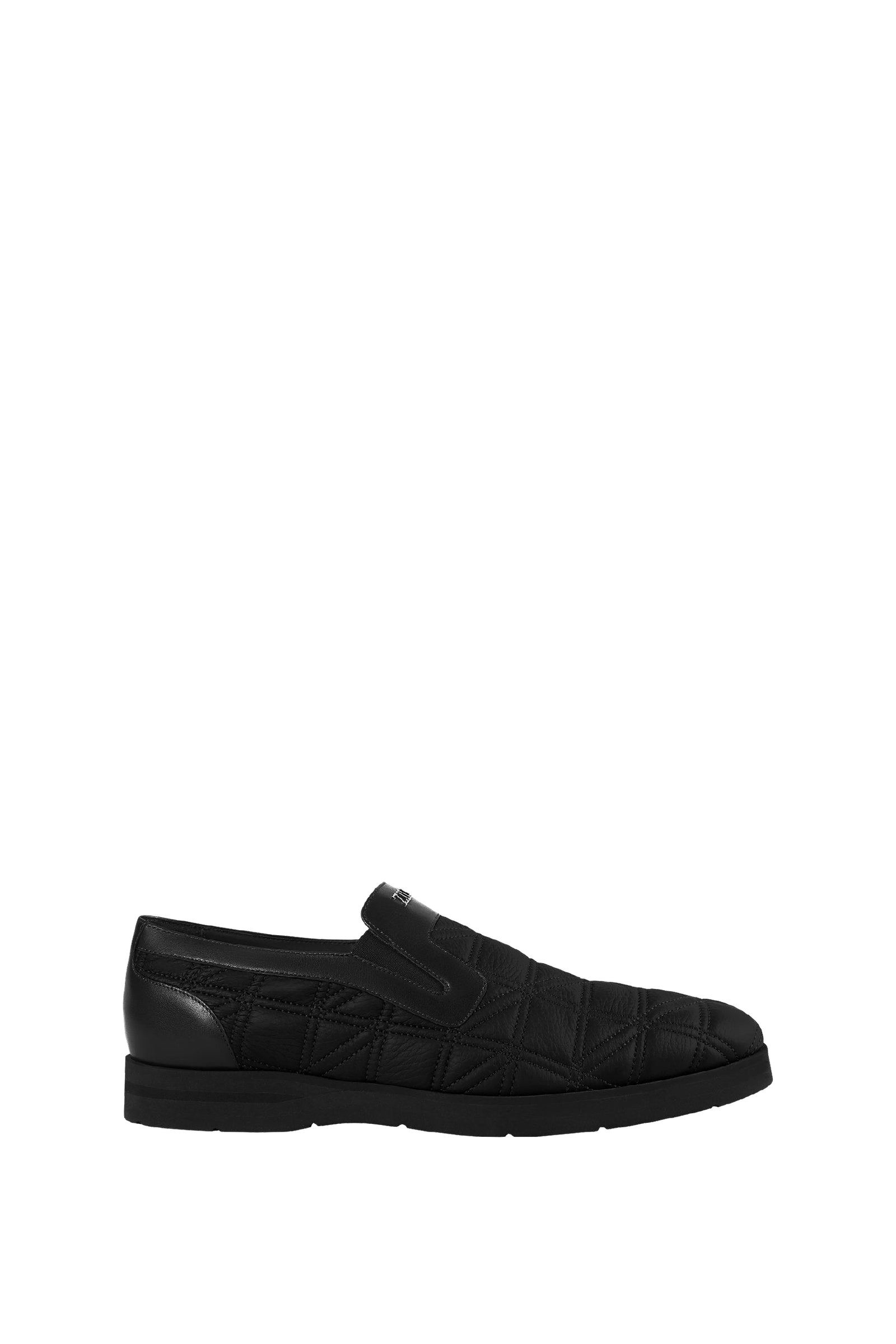 Quilted leather loafers - Black