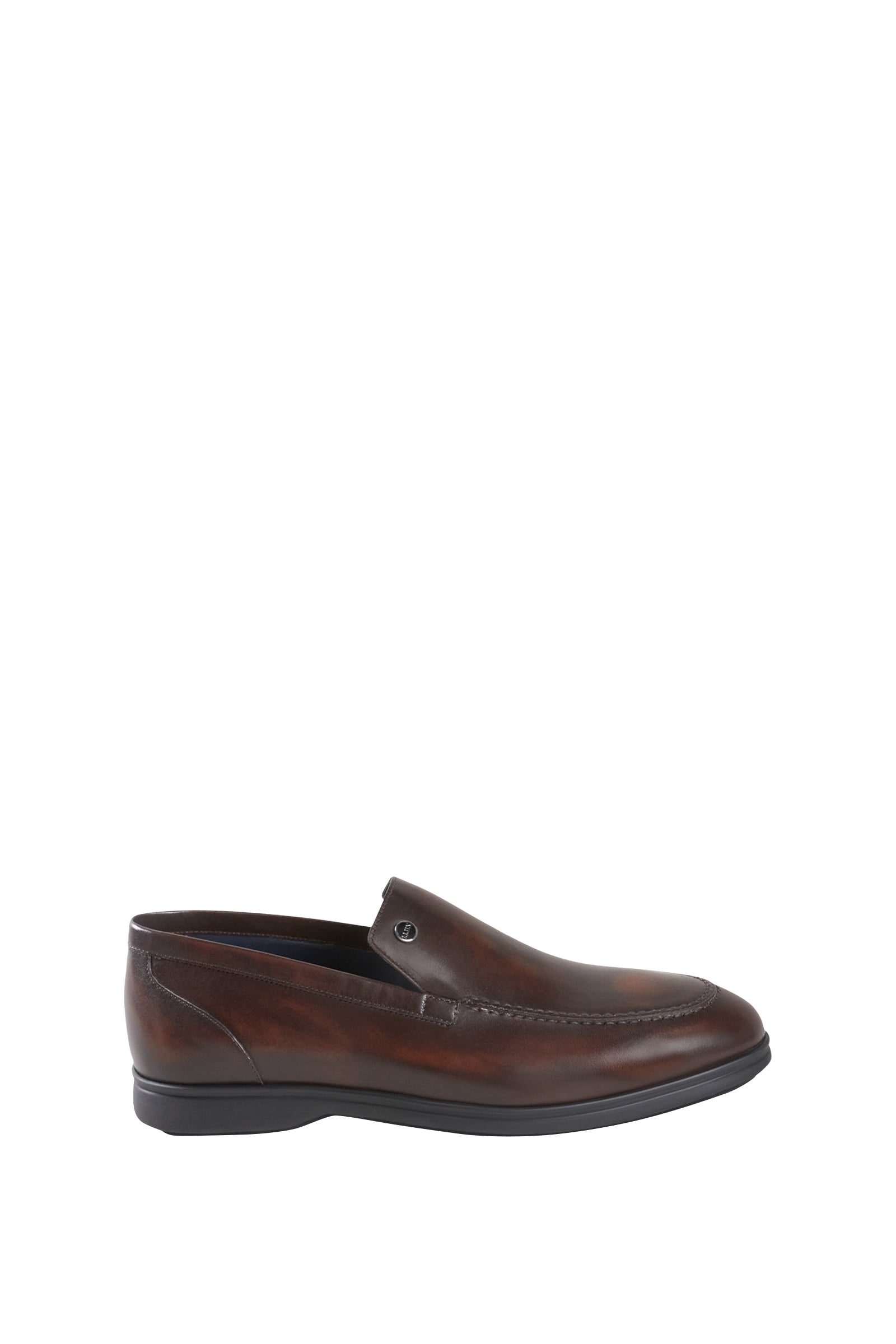 Mocassins en cuir - Marron & Noir