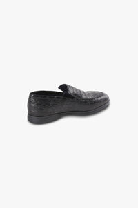 Loafers in fine leather - Black