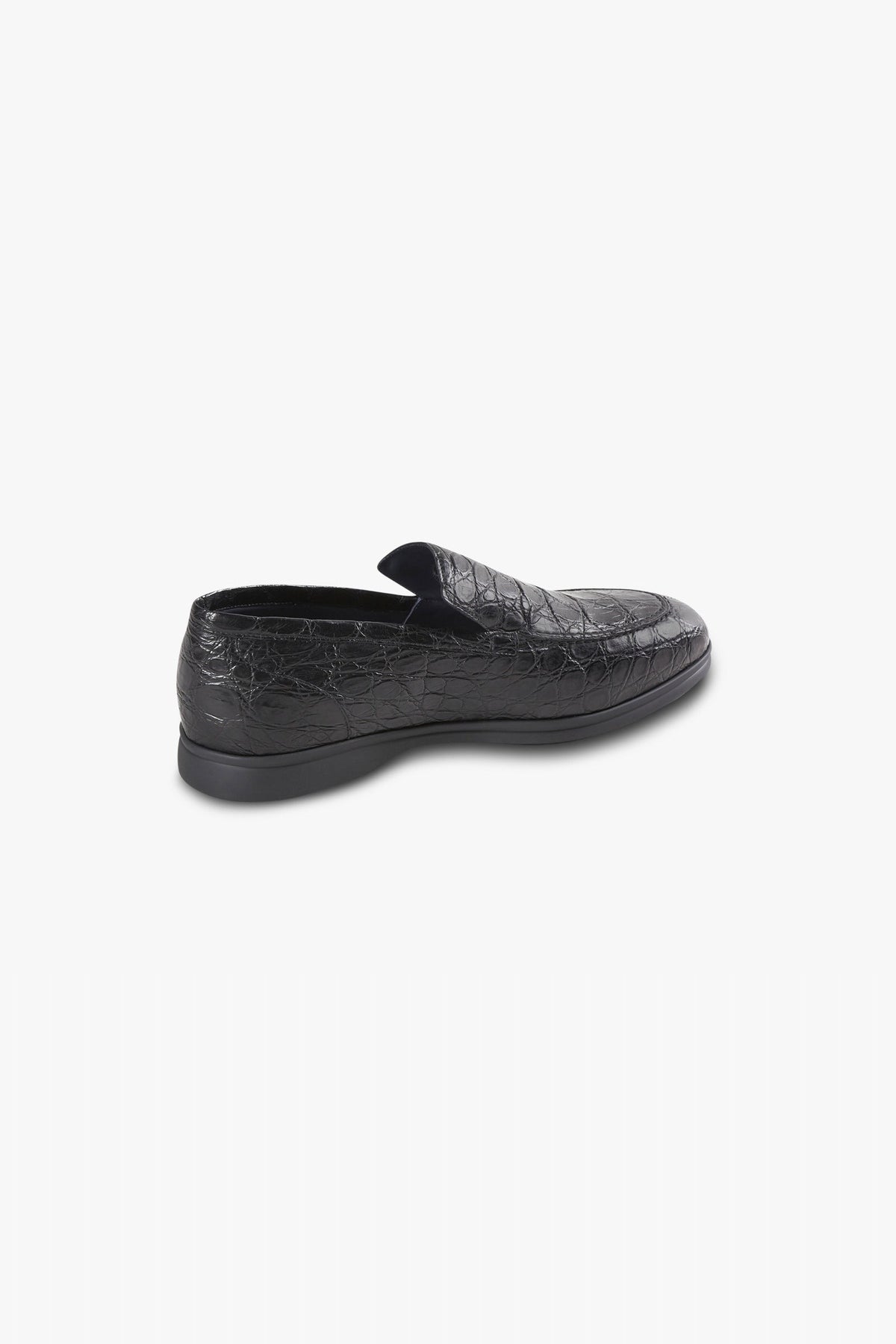 Loafers in fine leather - Black