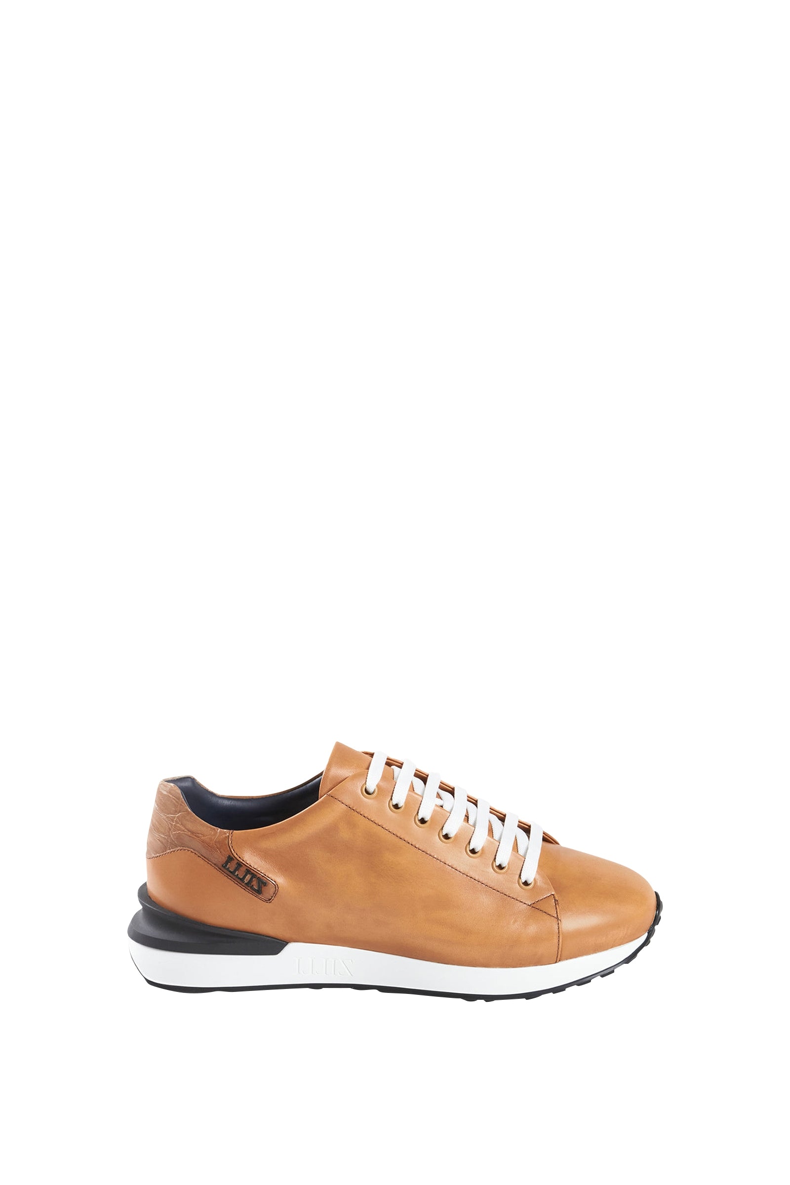 Baskets basses en cuir - Camel