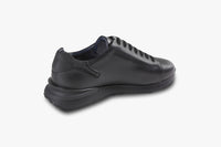 Baskets basses en cuir - Noir & Bleu