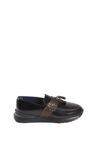 Mocassins en cuir - Noir & Marron