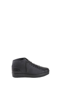 Baskets montantes en cuir exotique - Noir