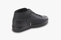 Baskets montantes en cuir exotique - Noir