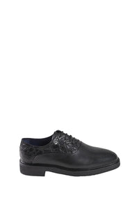 Derbies et perforations en cuir - Noir