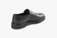 Mocassins à bout ajouré en cuir exotique grainé - Noir & Bleu