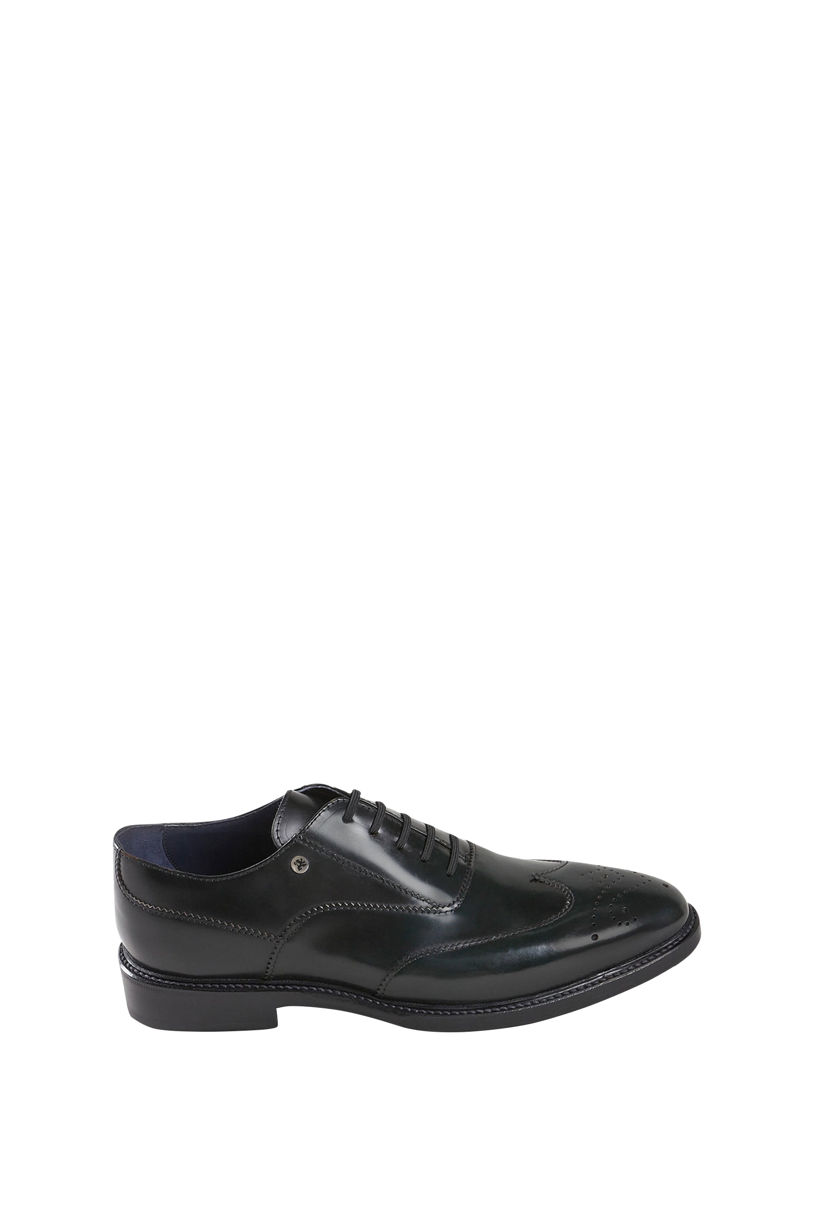 Derbies with openwork pattern in leather - Black