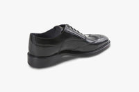 Derbies with openwork pattern in leather - Black