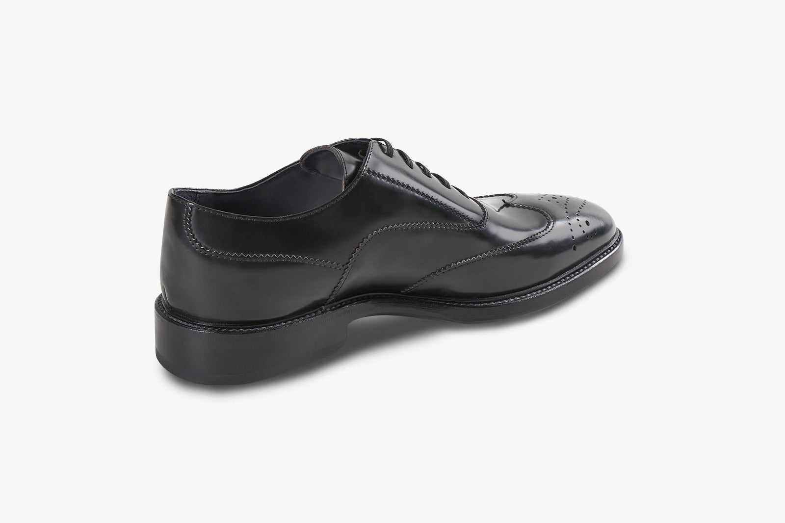 Derbies with openwork pattern in leather - Black