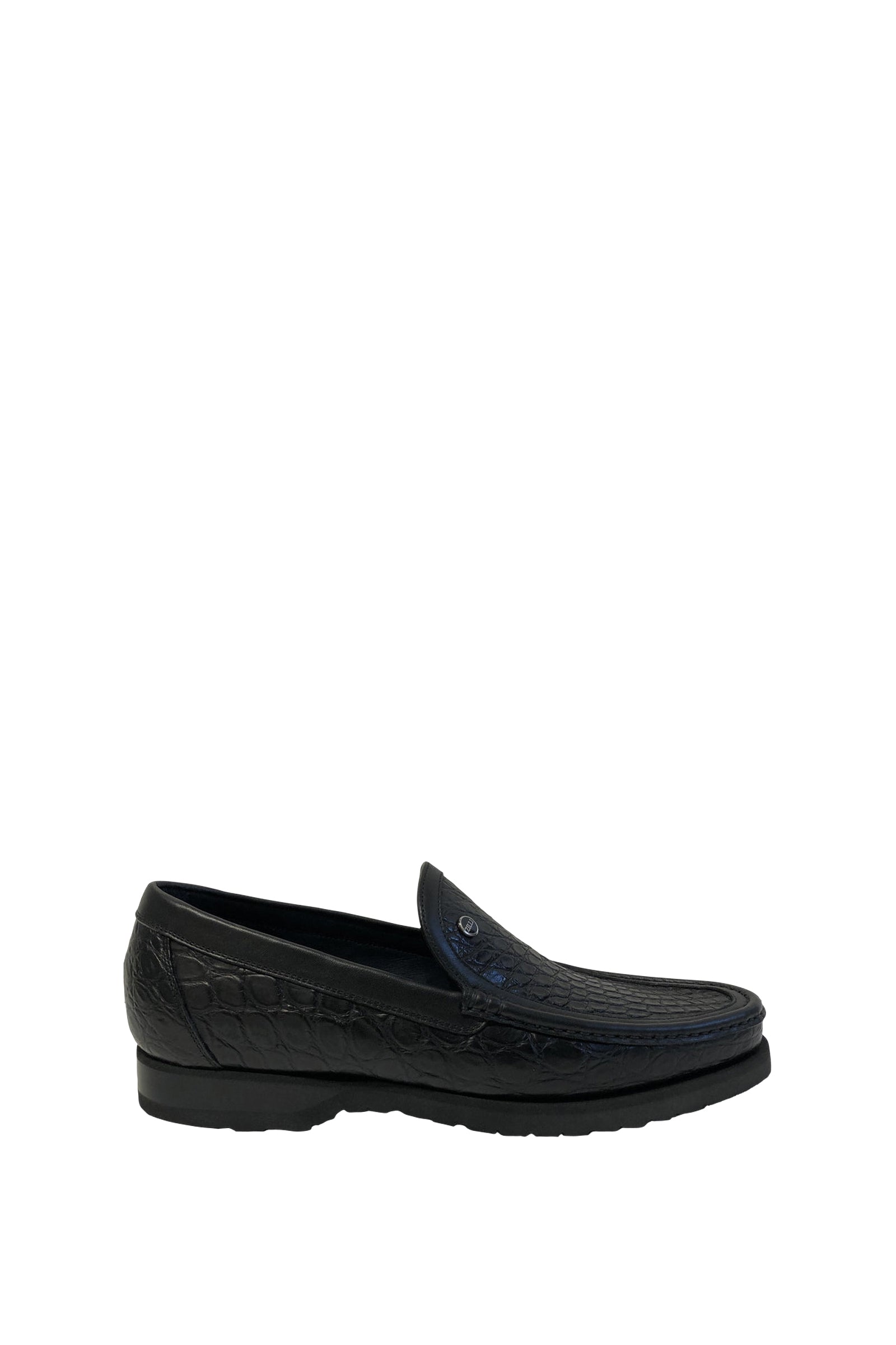 Mocassins en cuir exotique - Noir