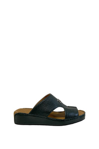 Sandales à ornement métallique en cuir exotique - Vert & Camel