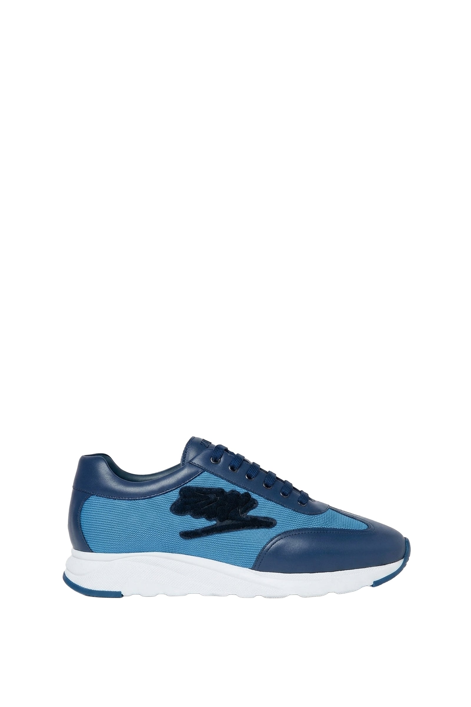 Low trainers with inserts - Blue & Blue