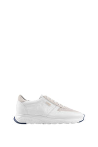 Baskets basses en cuir - Blanc & Beige