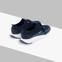 Baskets basses cuir - Bleu & Blanc