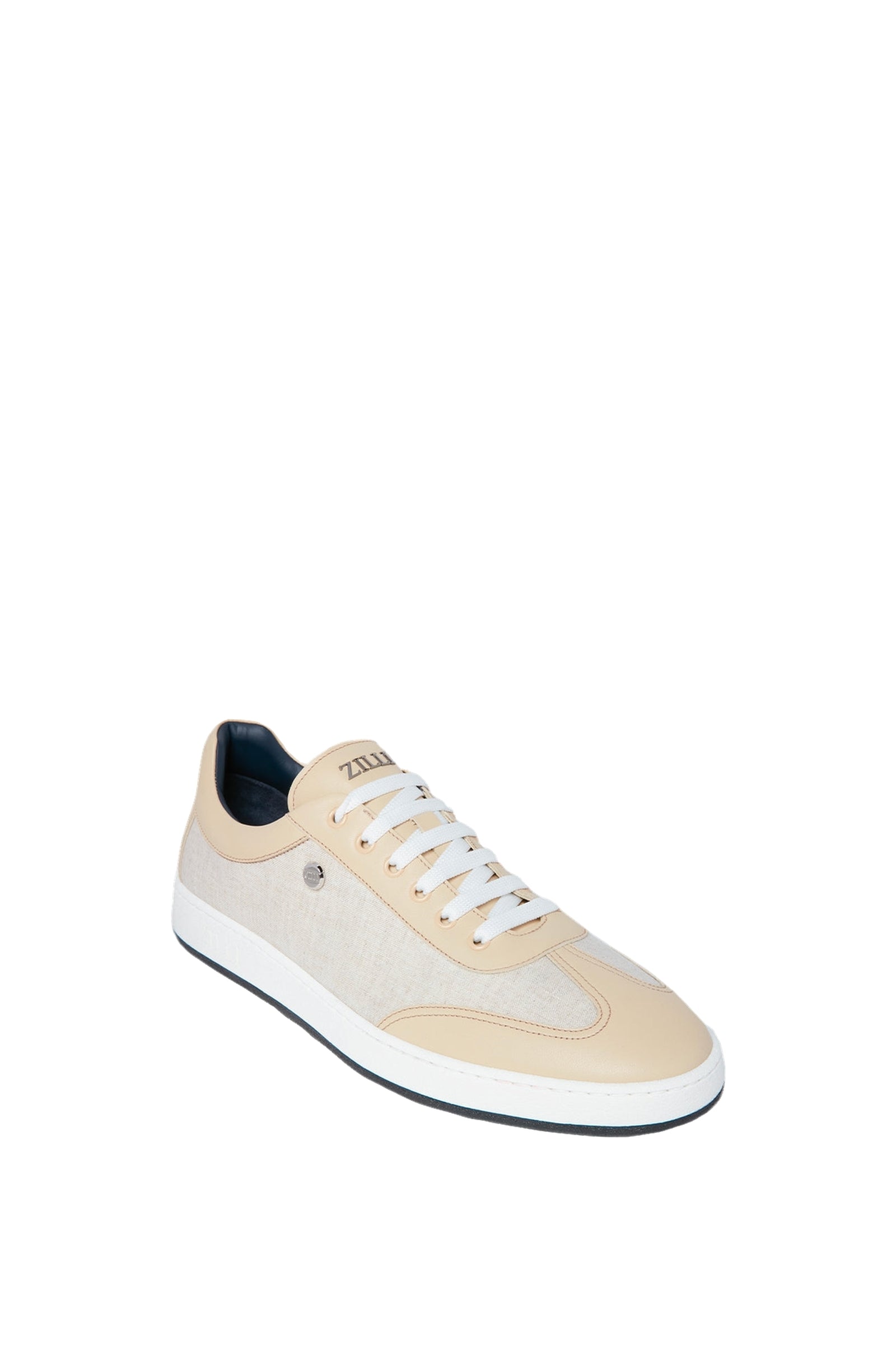 Baskets basses en cuir - Beige