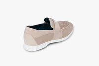 Mocassins à motif ajouré en daim - Beige