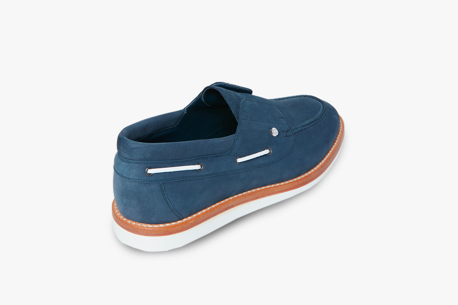 Mocassins à cordage en daim - Bleu