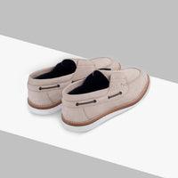 Mocassins à laçage décoratif en daim - Beige