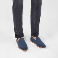 Openwork suede loafers - Red