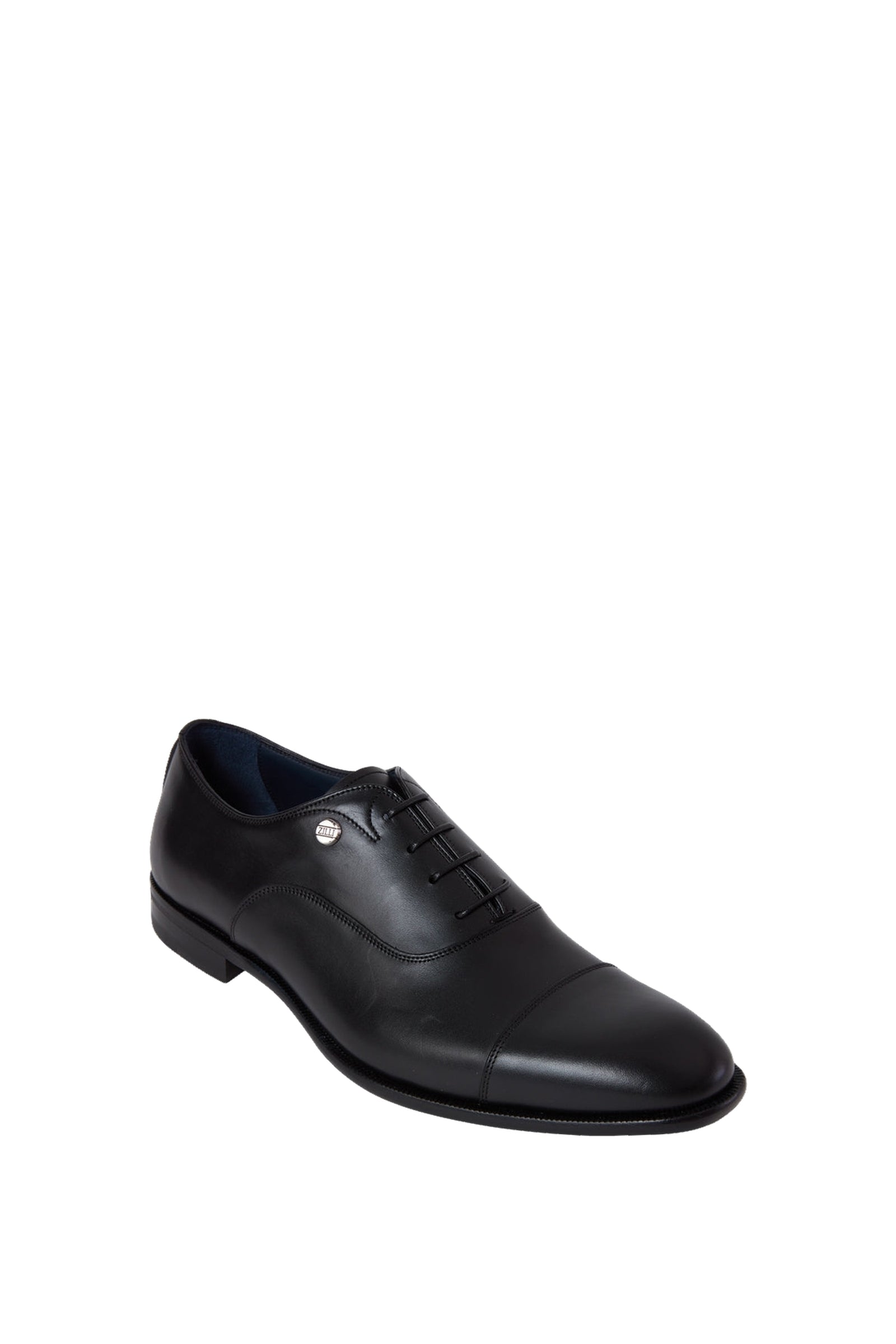 Richelieu à lacets en cuir - Noir