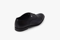 Richelieu à lacets en cuir - Noir