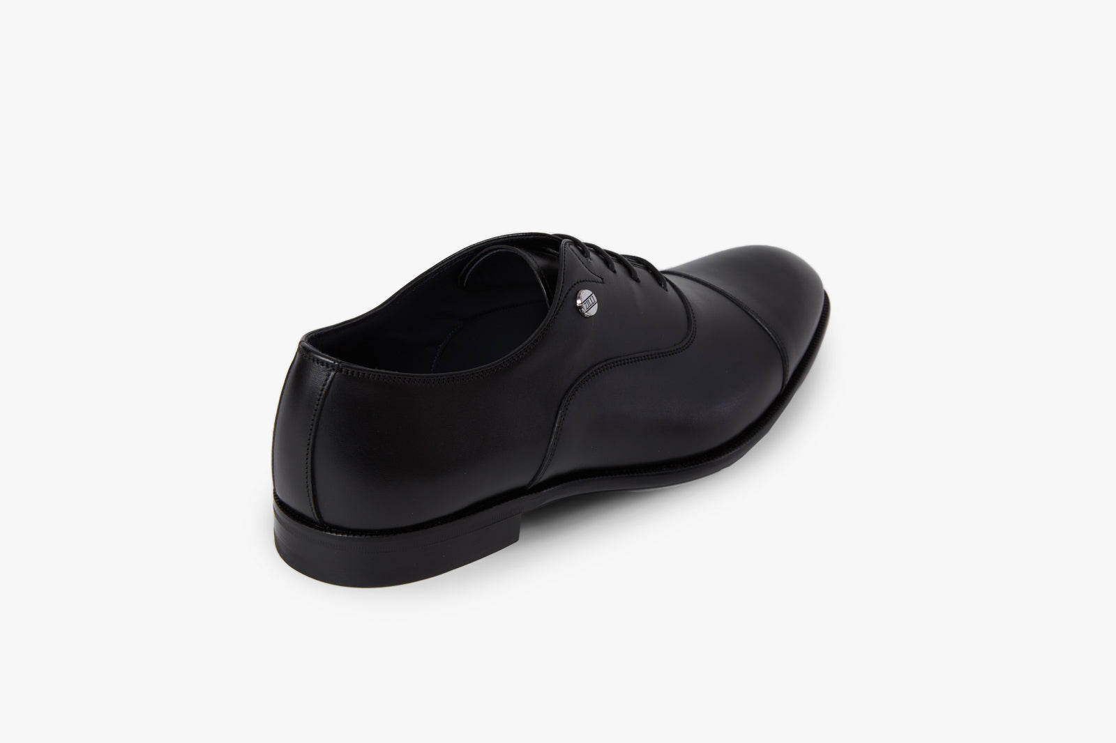 Richelieu à lacets en cuir - Noir