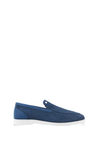 Mocassins à motif ajouré en cuir précieux - No color