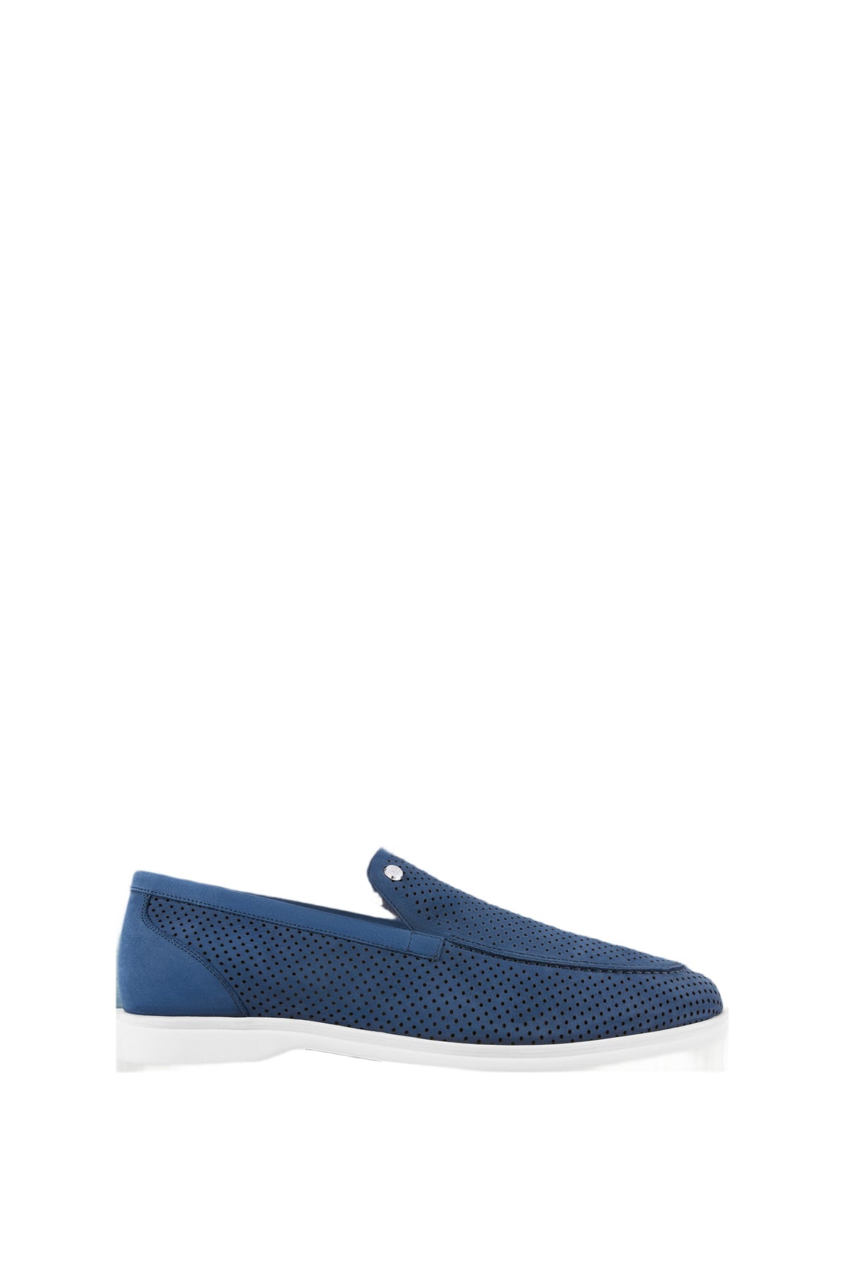 Mocassins à motif ajouré en cuir précieux - No color