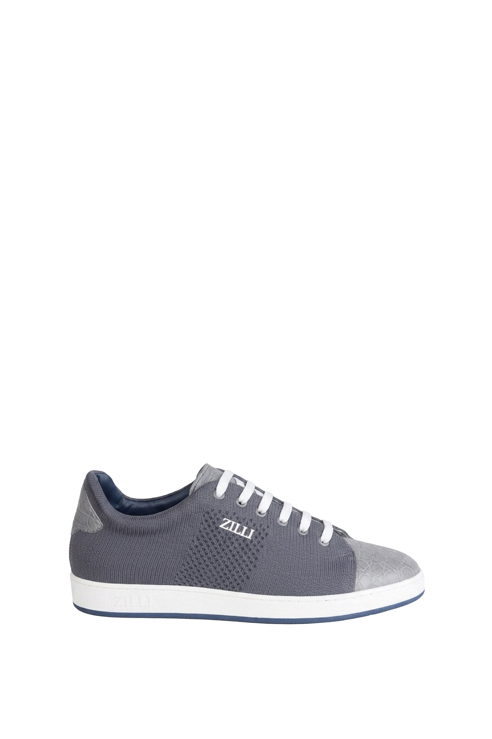Low trainers with fabric laces - Grey