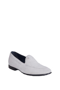 Mocassins à surpiqûres en daim - Gris