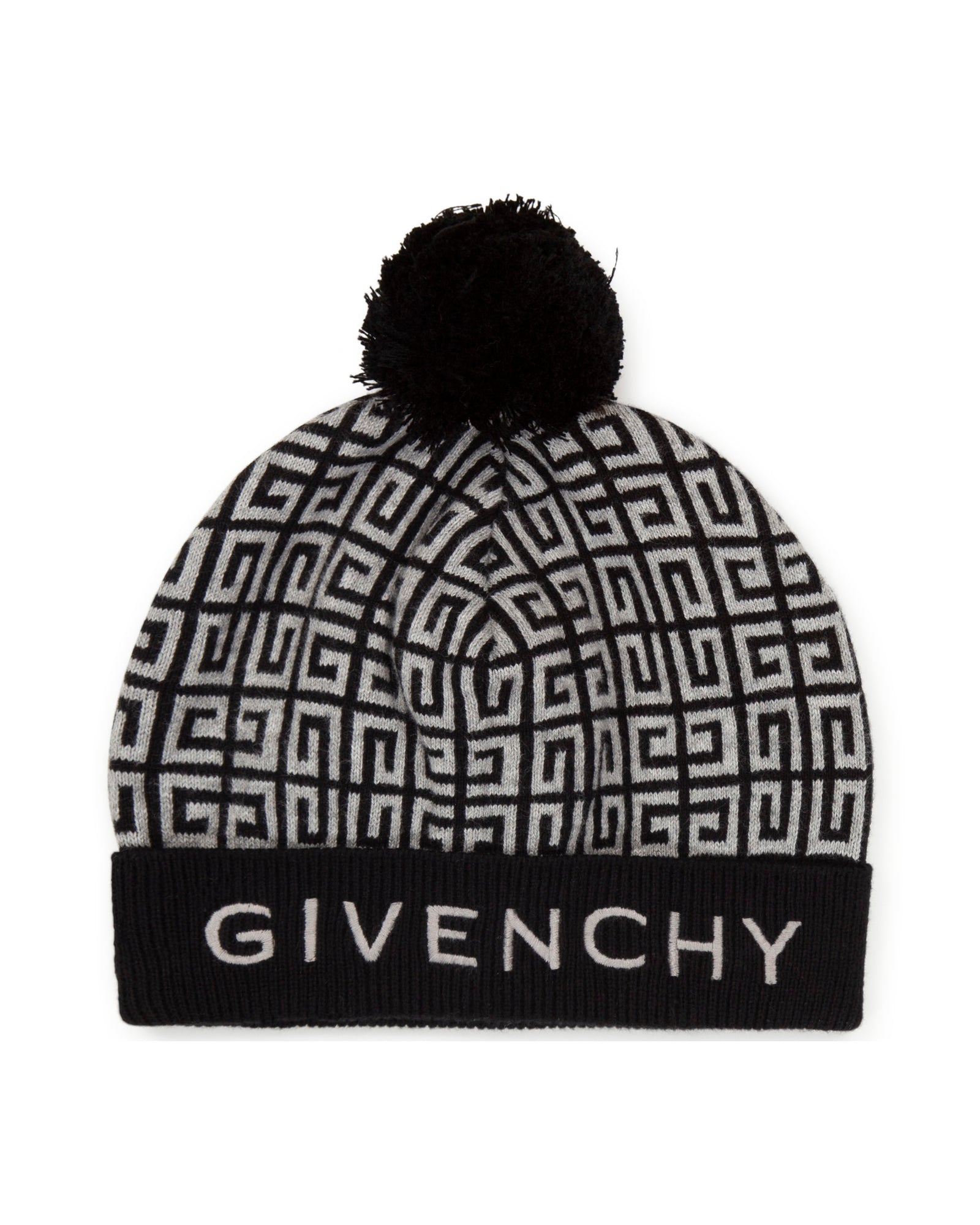 Bonnet en tricot - Noir Gris