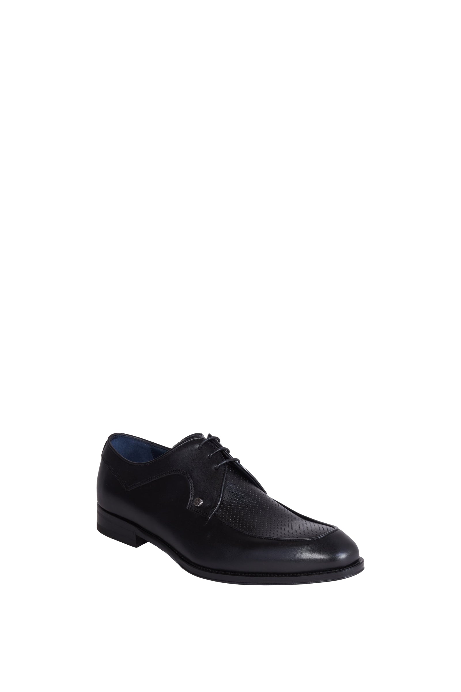 Derbies ajourés en cuir - Noir & Bleu