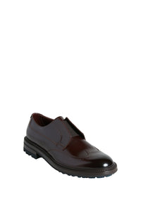 Mocassins en cuir - Bordeaux & Bleu