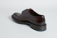 Mocassins en cuir - Bordeaux & Bleu