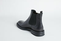 Bottines Chelsea élastiques en cuir - Noir