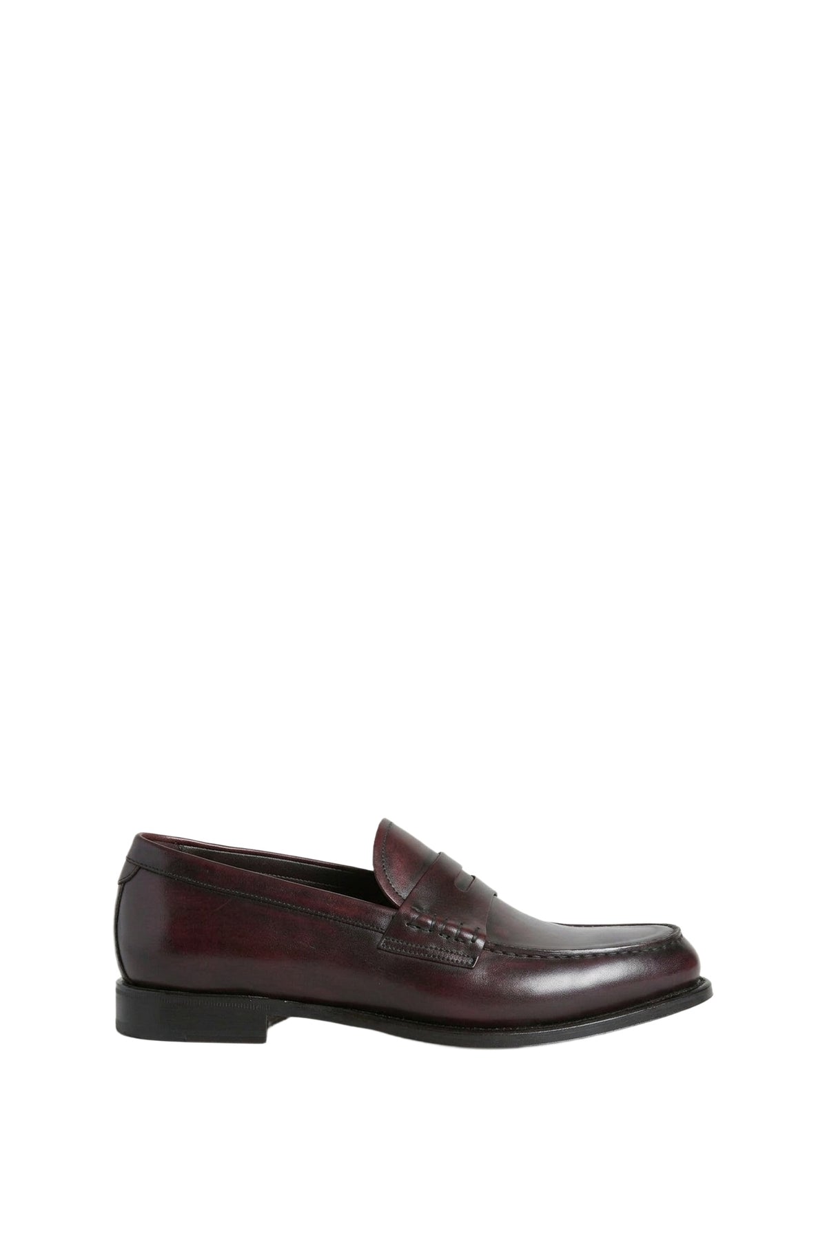 Mocassins en cuir précieux - Bordeaux