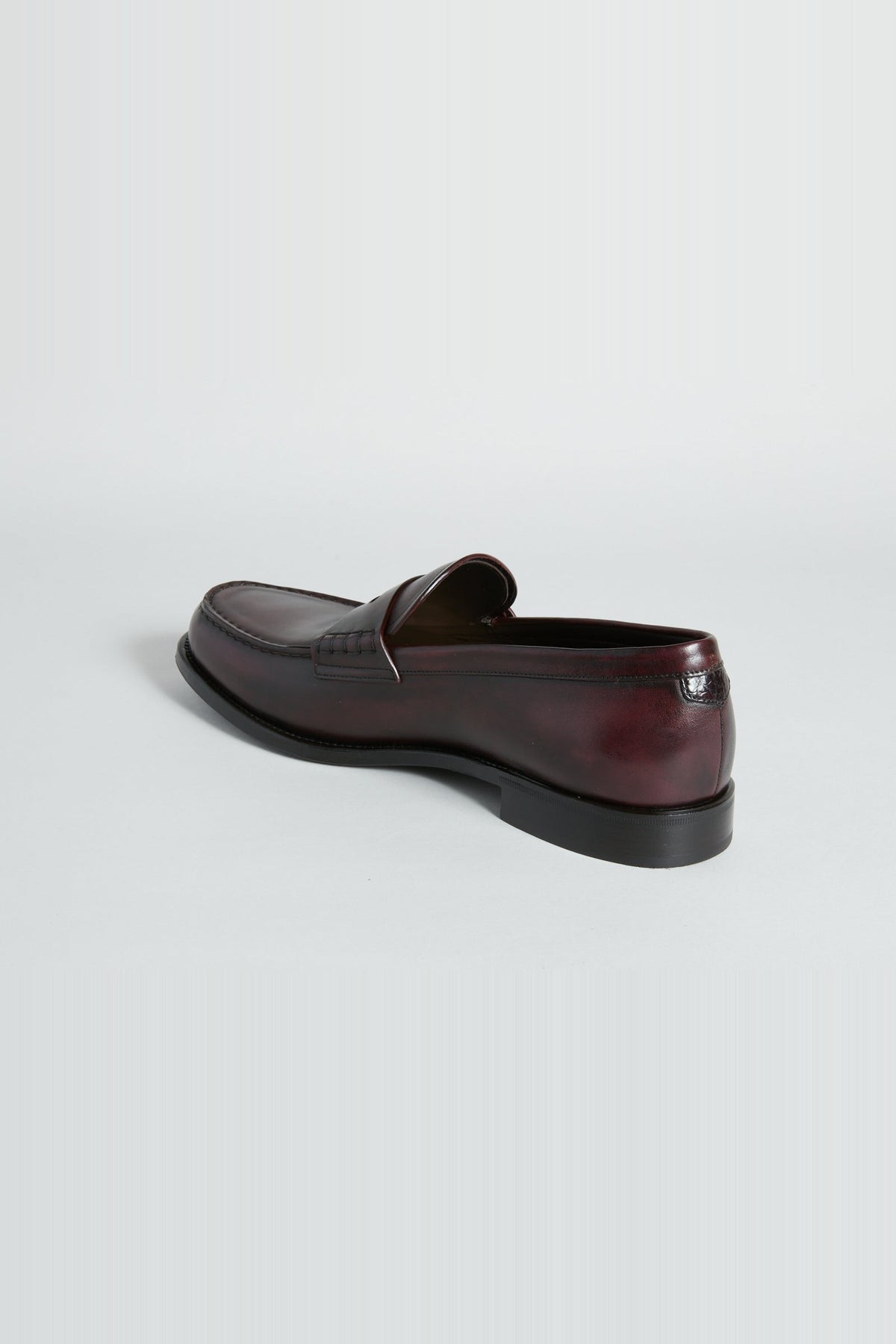 Loafers in fine leather - Bordeaux