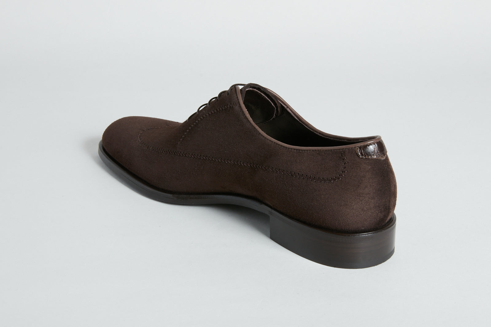 Derbies à lacets en cuir exotique - Marron