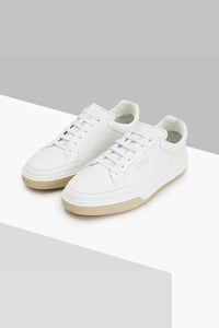 Sneakers basses en cuir précieux - White