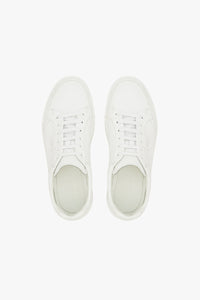 Sneakers basses en cuir précieux - White