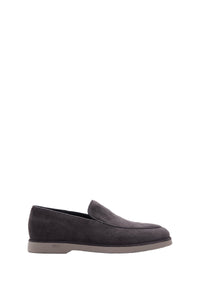 Mocassins à surpiqûres en cuir exotique - Gris & Beige
