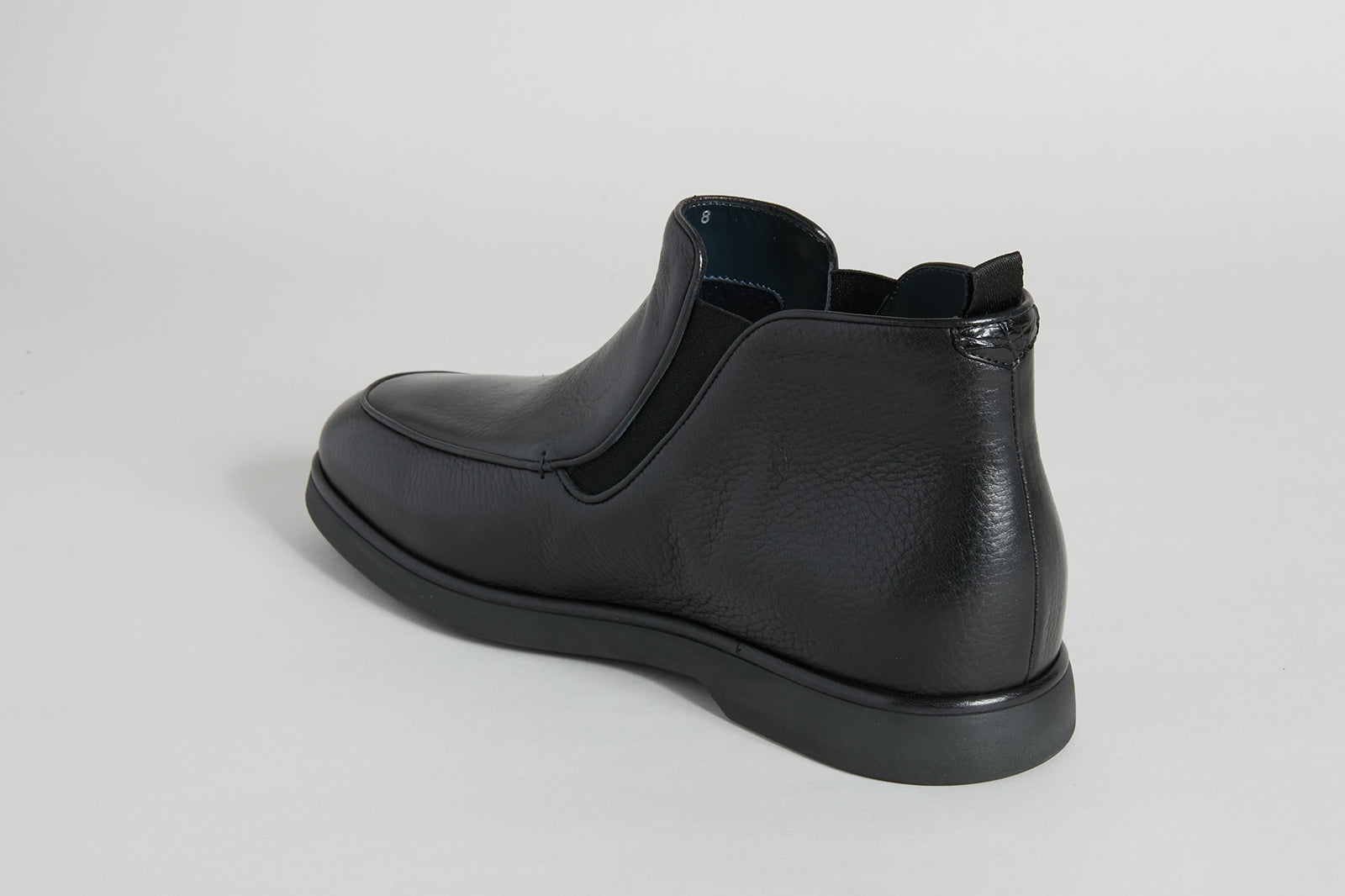 Bottines Chelsea en cuir exotique - Noir