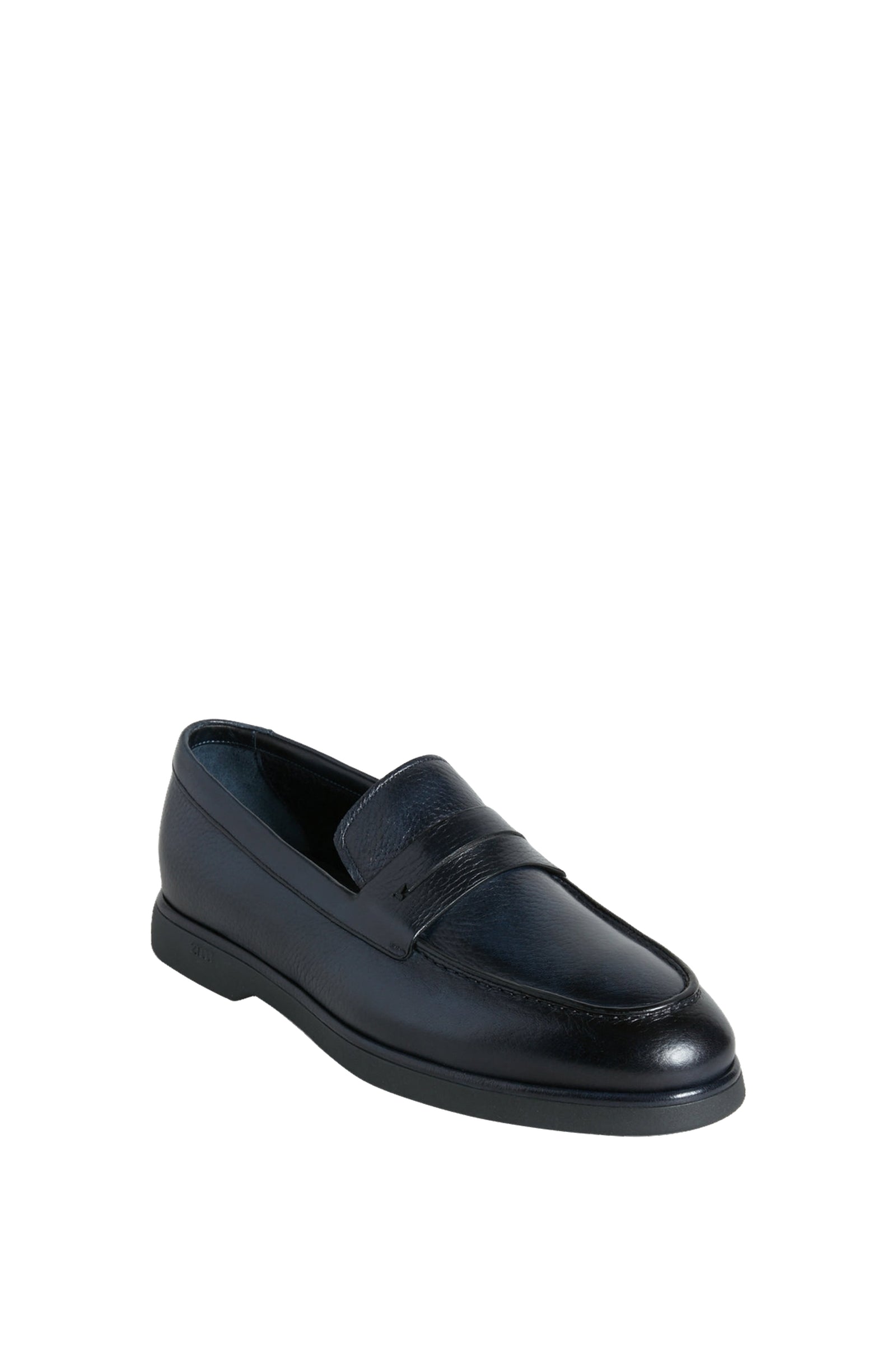 Mocassins à bride en cuir exotique - Bleu