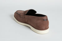 Mocassins à détail en daim - Marron & Beige