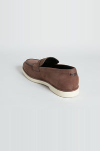 Mocassins à détail en daim - Marron & Beige